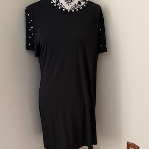 Michael Kors Black Silver Studded Dress Sz XL